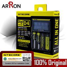 100% оригинальное Nitecore D4 зарядное устройство LCD интеллектуальное зарядное устройство Li-Ion 18650 10440 16340 26650 AAA AA 12V зарядное устройство 2024 - купить недорого