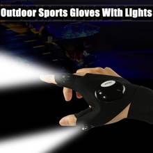 LED Lighting Fishing Gloves Unisex High Stretch Half Finger Gloves Night Illuminated Outdoor Survival Camping Sports Gloves 2024 - buy cheap