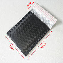 50 piezas engrosada negro mate de papel de burbuja sobres bolsas acolchadas envío sobre con burbuja bolsa de correo de negocios de 2024 - compra barato