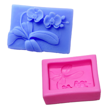 Grace flower Silicone Soap mold Craft Art Handmade soap molds Soap Making Mould Chocolate DIY Mold 3d Soap Mold 2024 - buy cheap