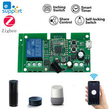 Interruptor de relé inteligente Zigbee para el hogar, módulo de interruptor Compatible con eWelink, Tuya, Alexa y Google Home 2024 - compra barato