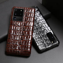 Кожаный чехол для телефона для Samsung S20 ультра S10 S10e S9 S8 S7 Note 8, 9, 10, плюс A10 A20 A30 A50 A70 A51 A71 крокодильим хвостом, текстура 2024 - купить недорого