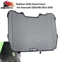Novo para kawasaki zzr1400 zzr 1400 2014-2020 2019 2018 motocicleta grade de radiador de alumínio protetor grille cooler guarda capa 2024 - compre barato