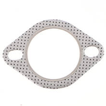 2Pcs Mild Steel Exhaust Downpipe Flange Gasket for Cars DIY Parts Silver 2024 - buy cheap