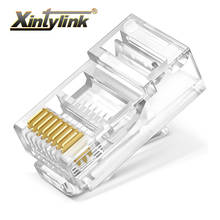xintylink rj45 connector ethernet cable rj 45 Plug Cat5 Cat5e 8pin utp unshielded Network Modular conector lan 8p8c 20/50/100pcs 2024 - buy cheap