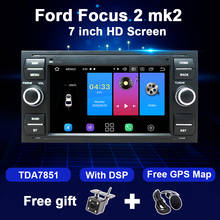 Android 10 2 Din Car Radio GPS For Ford Focus 2 3 mk2 Fiesta Mondeo 4 C-Max S-Max Fusion Transit Kuga Multimedia Player DSP WIFI 2024 - buy cheap