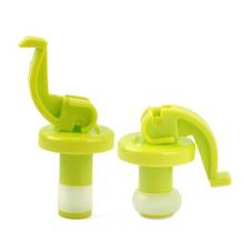 2Pcs/set Novelty Silicone Wine Bottle Stoppers Beer Wine Cork Plug Bottle Cover Kitchen Bar Tool 2024 - buy cheap