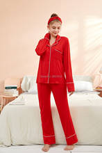 XiBeryl's весенне-осенняя Домашняя одежда, шелковые пижамы, набор для женщин, пижама с длинными рукавами, Пижамный костюм, женский спортивный костюм, домашняя одежда 2024 - купить недорого
