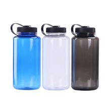 Botella de agua deportiva transparente, vaso de gran capacidad, de boca ancha, para viaje al aire libre, 1000ml 2024 - compra barato