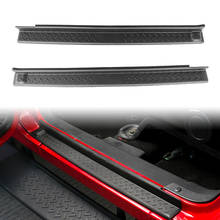 Tiras protectoras de puerta delantera para Jeep Wrangler JK, cubierta de 2 puertas, accesorios de estilo de coche, 2007-2017, 2 uds. 2024 - compra barato