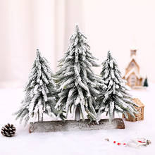 Artificial Christmas Tree Ornament Desktop Decoration Xmas for Mall Window Snow Spruce Decor Christmas Decorations for home 2020 2024 - buy cheap