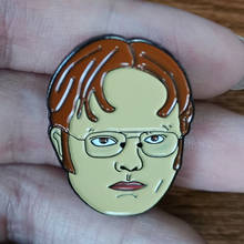 Willie Schrute-Pin esmaltado de la Oficina, broche de serie de televisión, regalos de Graduación 2024 - compra barato