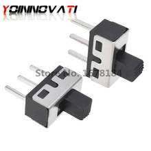 Interruptor de comutação ss12d10 1p2t spdt 3pin, comutadores 3a 250v, comprimento dos interruptores 5mm, passo de pino 4.7mm, com 10 peças