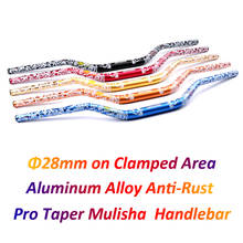 Manillar ProTaper de aluminio anodizado para motocicleta, 28mm, Mulisha, para Dirt Pit Bike Cafe Racer Duke EXC CRF 450 KLX T-MAX 2024 - compra barato