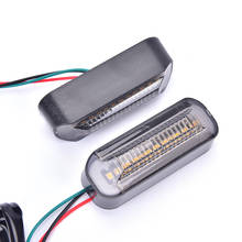 2PCS LED Motorcycle Turn Signal Light Stop Signals Flowing Water Tail Lamp 2024 - buy cheap