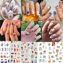 Pegatinas de Gel con diseño de Graffiti, herramienta para decoración de uñas, tatuajes de manicura, accesorios para arte de uñas, 1 ud. 2024 - compra barato