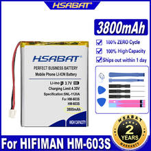 HSABAT-Batería de 3800mAh de alta capacidad, para HIFIMAN, HM-603S, HM-601, Delgado, altavoz 2024 - compra barato