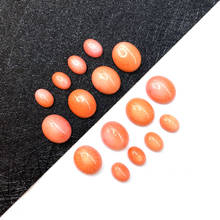 Anillo de Coral Rosa Natural, superficie ovalada, cuentas no porosas para bricolaje, accesorios de joyería hechos a mano, x 8mm tamaño 6, 10x12mm, 5 uds. 2024 - compra barato