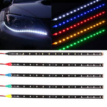 Tira de luces LED 3528 SMD para coche, luces flexibles impermeables para coche, bicicleta, motocicleta, TV, dormitorio, decoración, iluminación, 30CM 2024 - compra barato