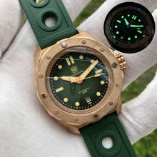 Relógio de pulso masculino de bronze, relógio mecânico automático de luxo à prova d'água de 500m para homens, super luminoso 2024 - compre barato