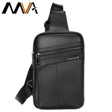 MVA Men's Chest Bags Genuine Leather Shoulder Bag Men Casual Mens Sling Bags Engraved Fashion Chest Pack Man Messenger Bag  8696 2024 - buy cheap