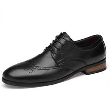 Мужские туфли-оксфорды из натуральной кожи; классические официальные туфли; Мужские модельные туфли; кожаные туфли; мужские деловые туфли; большие размеры 47 2024 - купить недорого
