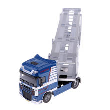 1/50 simulação de carro transporte de caminhão trailer modelo de veículo de brinquedo de liga fundido 2024 - compre barato