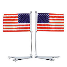 Motorcycle Flag Pole Rear Side Mount America Flagpole For Harley Touring Electra Road Glide King Hard Stretched Flag Accessories 2024 - buy cheap