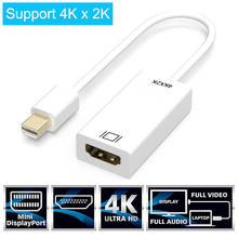 MINI DP To HDMI-compatible 4K*2K HD Video Cable Mini DP To HDTV Adapter 3840x2160 Resolution For MacBook Mac Pro Air 3D Adapter 2024 - buy cheap