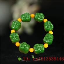 Pulsera de Jade mMaitreya, joyería verde, amuleto 2024 - compra barato