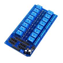 16 Channel Relay Shield Module DC 5V 12V 24V with Optocoupler LM2576 Microcontrollers Interface Power Relay For Arduino DIY Kit 2024 - buy cheap