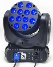Foco de luz LED 4 en 1 con cabezal móvil para escenario, lámpara RGBW de 12x12W, cuatro luces LED, para bodas, dj, 9/16 canales 2024 - compra barato