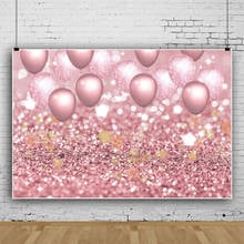 Vinyl Backgrounds For Photo Red Silver Balloons Birthday Party Dreamy Polka Dots Light Bokeh Love Baby Photozsone Photo Backdrop 2024 - buy cheap