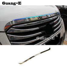 Car Stainless Steel Front Engine Machine Grille Upper Hood Stick Lid Trim Lamp For Suzuki S-Cross Scross SX4 2014 2015 2016 2017 2024 - buy cheap
