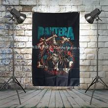 PANTERA-Bandera de banda de Rock grande, carteles de tela, pinturas de pared, póster Retro, Mural de música, decoración de fondo para fiesta 2024 - compra barato