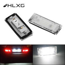 Hlxg 2pcs Led License Plate Lâmpada Luz Canbus Car Luz Da Cauda Auto LED Branco Lâmpadas Para BMW 3er E46 4D 1998-2003 Acessórios Do Carro 2024 - compre barato