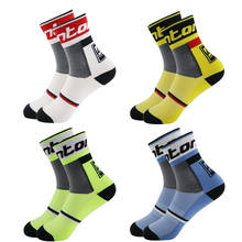 Fashion New Men Outdoor Sport Running Socks Breathable Basketball Cycling Bicycle Socks 2024 - buy cheap