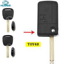 Модифицированный складной корпус дистанционного ключа боковой 1 кнопка 2 кнопки для Toyota с необработанным лезвием TOY48 2024 - купить недорого