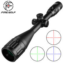 FIREWOLF-mira de Rifle de francotirador para caza, visor óptico de punto rojo y verde, torreta cruzada iluminada, retícula de bloqueo, 4-16X50 2024 - compra barato