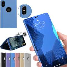 Flip Phone Case for iphone xr x xs max 11 12 pro Fashion Mirror apple Capa for iphone 7 8 6 plus 5 Luxury Shiny Cover Ultra-Thin 2024 - buy cheap