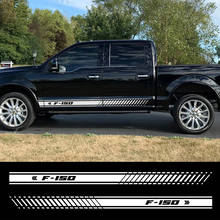 2Pcs Car Styling Door Side Skirt Stickers For Ford F150 F-150 Racing Stripes Auto Body Decor Vinyl Film Decals Car Accessories 2024 - buy cheap