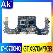 Placa base AK GTX970M/3GB GL502VT 8G RAM I7-6700HQ para For Asus GL502 GL502V GL502VT ordenador portátil placa base 100% de prueba OK 2024 - compra barato