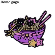 DB109 Homegaga Anime comida dibujos animados Metal Pins mochila broches insignias chaqueta vaquera Pins regalos para amigos 2024 - compra barato