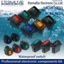 KCD1 KCD2 KCD4 KCD6 On Off 10A 16A 20A 125V 250V AC Heavy Duty DPST Sealed Waterproof Auto Boat Marine Toggle Rocker Switch with 2024 - buy cheap