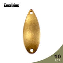 EVERBLUE 10PCS 2.1g Brass Casting Spoon Blanks Tackle Craft Polished Spoons Weight Fishing Accessories Custom Fish Lures 2024 - buy cheap