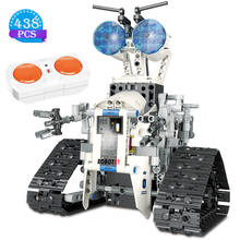 High-tech Creative Intelligent Robot Remote Control Model Tracked Building Blocks Children's Educational Toys Boy Birthday Gifts 2024 - buy cheap
