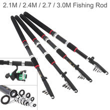 2.1m 2.4m 2.7m 3.0m Glass Fiber Telescopic Portable Fishing Rod Sea Pole Travel Sea Rock Rods 2024 - buy cheap