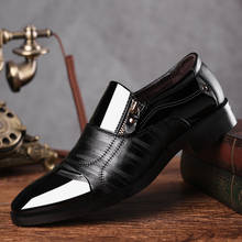 Fashion Business Dress Men's Shoes 2019 New Classic Men's Suit Shoes Fashion Patent Leather dress Shoes Men's Oxford Shoes 2024 - buy cheap