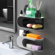 Perforation-Free Creatives Double-Layer Soap Box Rack Suction Cup Wall-Mounted Bathroom Soap Box XR-Hot 2024 - buy cheap