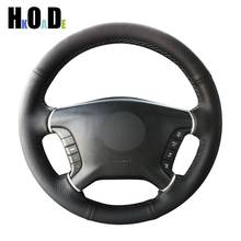 Black Artificial Leather Hand-stitched Steering Wheel Cover for Mitsubishi Pajero 2007-2014 Galant 2008-2012 2024 - buy cheap